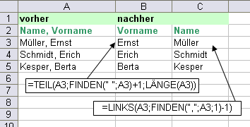 Beispiel für Text-Funktionen